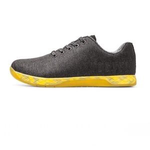 NoBull Trainer Heather Black and Yellow Weight Lifting Shoes